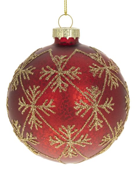 LASIPALLO 8CM PUNAINEN