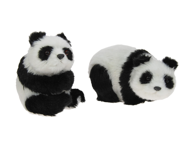 PANDA 10CM MUSTA-VALK.