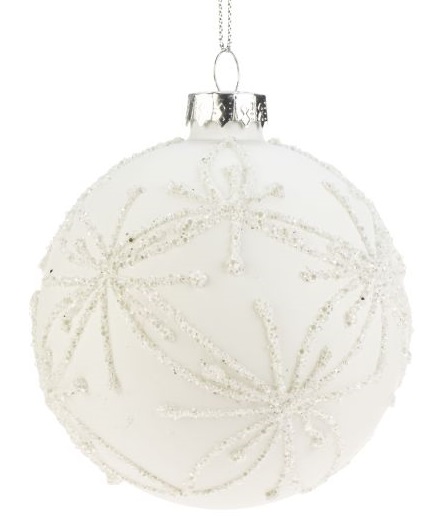 LASIPALLO 8CM VALKOINEN