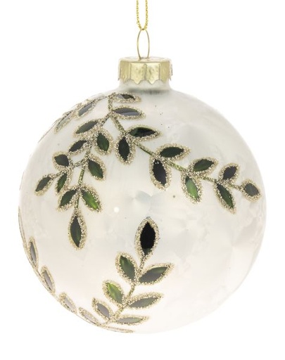 [13363] LASIPALLO 8CM VALKOINEN