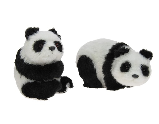 [982] PANDA 10CM MUSTA-VALK.