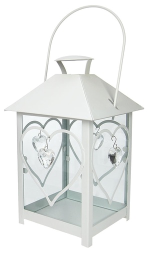 [1379] SYDÄNLYHTY 20CM VALKOINEN