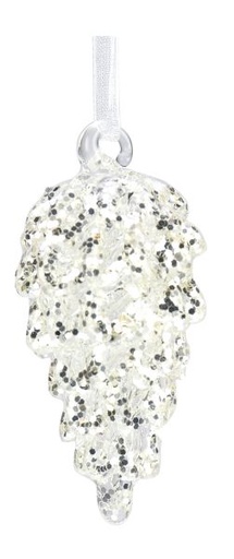 [3251] LASIKÄPY 6CM HOPEAKIMALLE