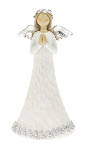 [11322] ENKELI 20CM VALKOINEN